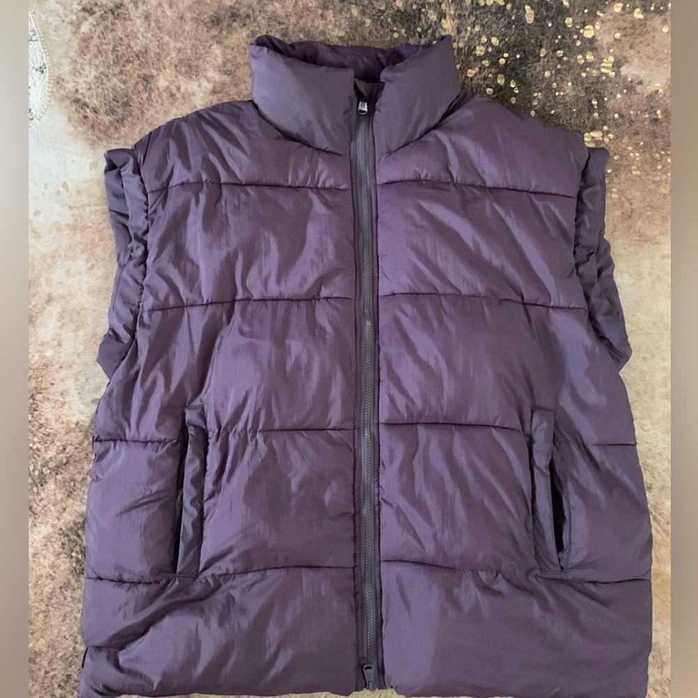 Free people in a bubble puffer vest
